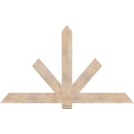 Ekena Millwork Kennewick Smooth Timber Gable Bracket, Douglas Fir, 72"W x 42"H x 1 1/2"D x 5 1/2"F, 14/12 Pitch GBW072X42X0206KEN00SDF